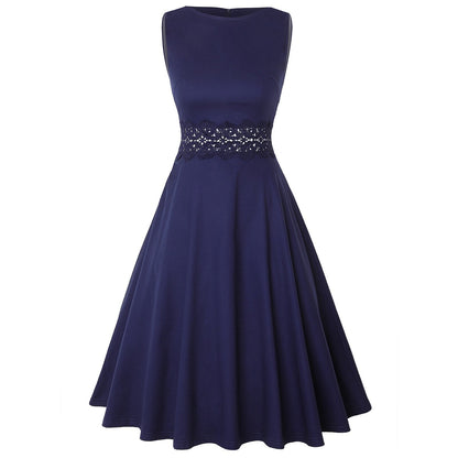 Amy Fashion - Sleeveless A-Line Party Wedding Guest Cocktail Swing Dress