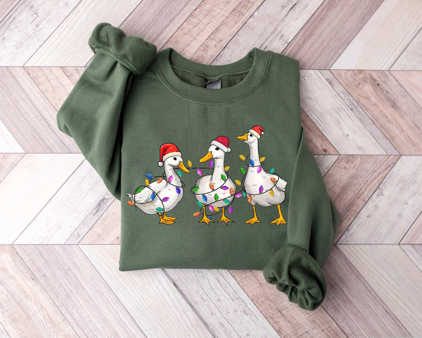 Voguish Cotton Duck Lights Family Christmas Hoodie