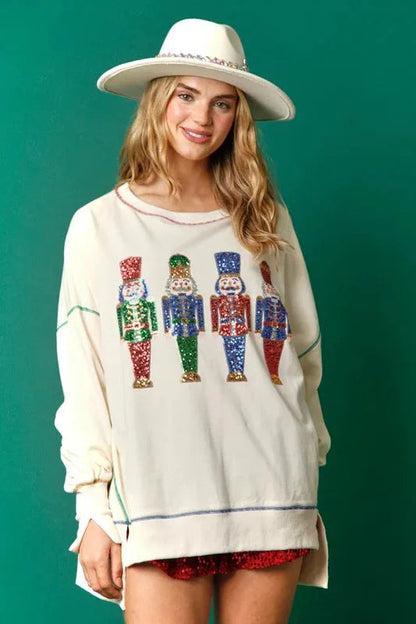 Korean Sequins Thickened Christmas Hoodie