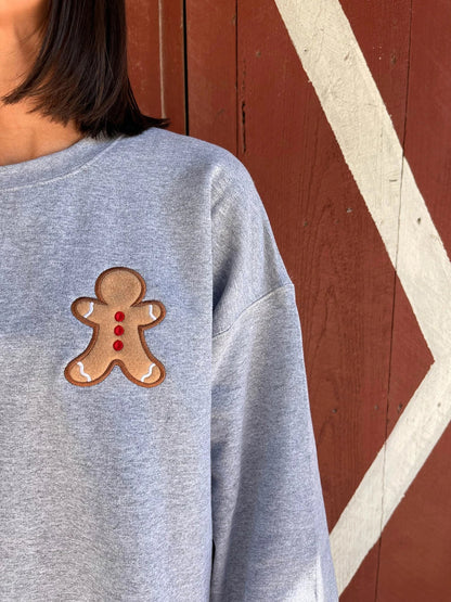 Gingerbread Crew Neck Christmas Hoodie