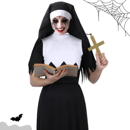 Accessories Costume Scary Pendant Halloween Headband Collar Nun Tattoo Cross