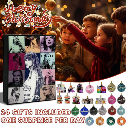 Fashion Singer Inspired Friendship Charms Advent Calendar - 24 Days Countdown - Christmas/Birthday Gift for Music Fans