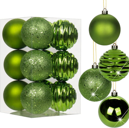 Shatterproof Gold Christmas Ball Ornaments - Set of 30