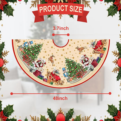 Santa Claus Gift Tree Mat - 48"