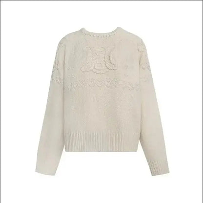 Autumn Winter 3D Knitted High-end Loose-fit Pullover Sensibility Sweater