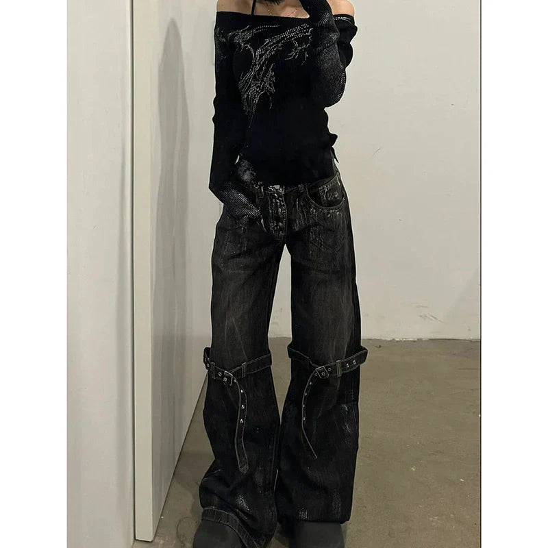 Pants Hip Hop Waist High Halloween