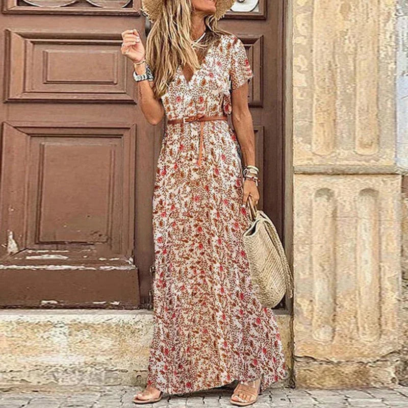 Amy Fashion - Elegant Evening Summer Long Boho Dress