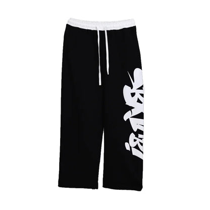 Halloween Dance Graffiti Street Pants Black