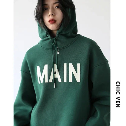 Streetwear Casual Cozy Comfortable Loose Trendy Stylish Elegant Hoodies