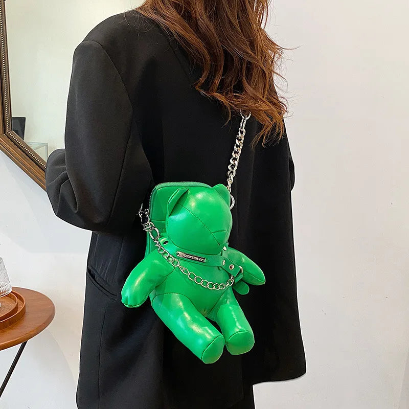 Designer Chain Doll Fashion Cartoon Phone Charming Bag Bear Luxury