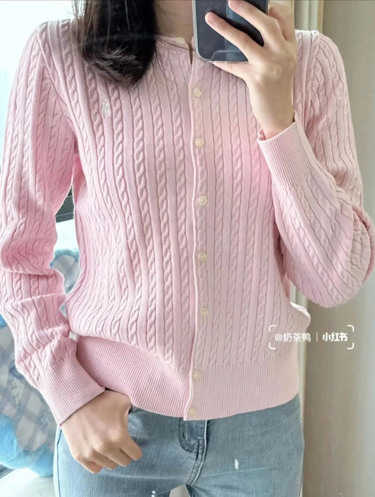 O-Neck Fashion Solid Casual Cashmere Cardigan Sweater