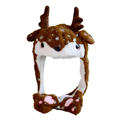 Jumping Santa Claus Elk Snowman Snowflake Cosplay Hat