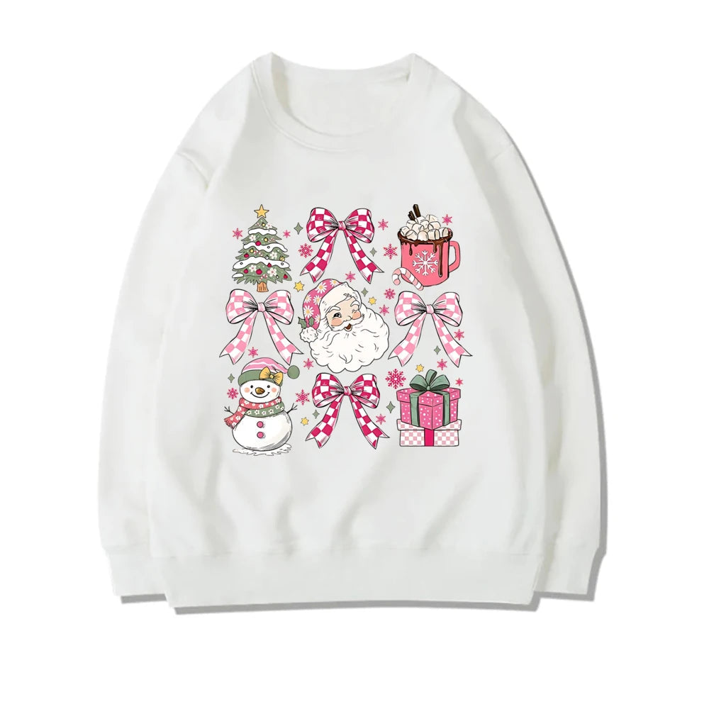 Coquette Christmas Santa Sweatshirt - Holiday Hoodie