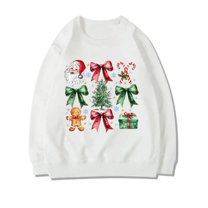 Coquette Christmas Santa Sweatshirt - Holiday Hoodie