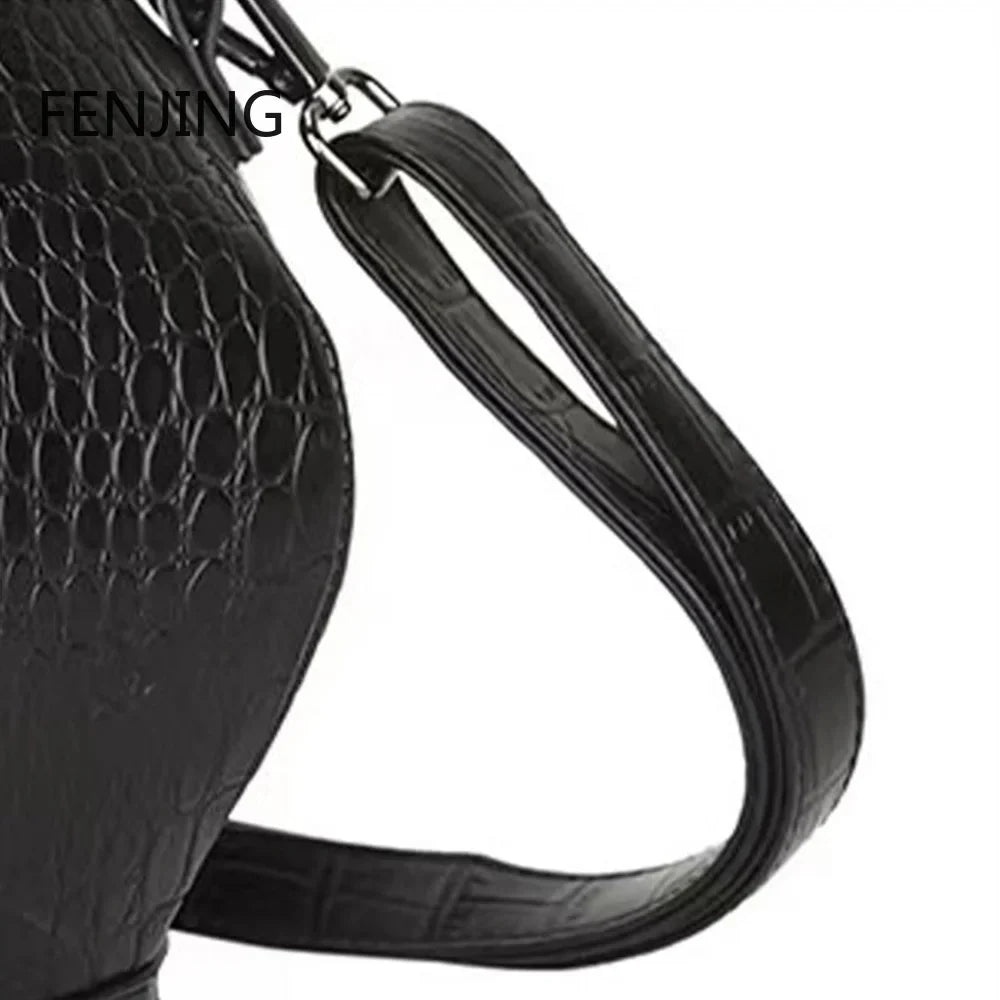 Shaped Fashion Bag Funny Gothic Stone Personalized Teapot Pattern Leather