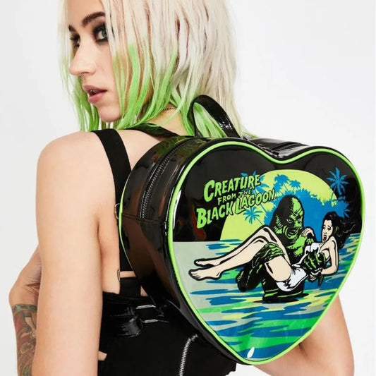 Heart Bag Punk Fashion Mini Gothic Rock Crossbody Y2k Grunge