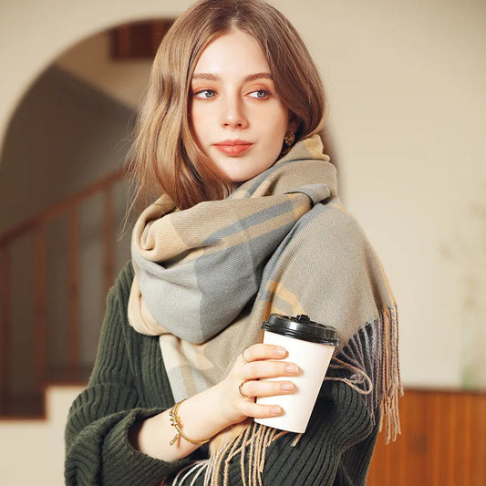 Winter Warm Cashmere Unisex Scarf - Long Windproof and Skin Friendly