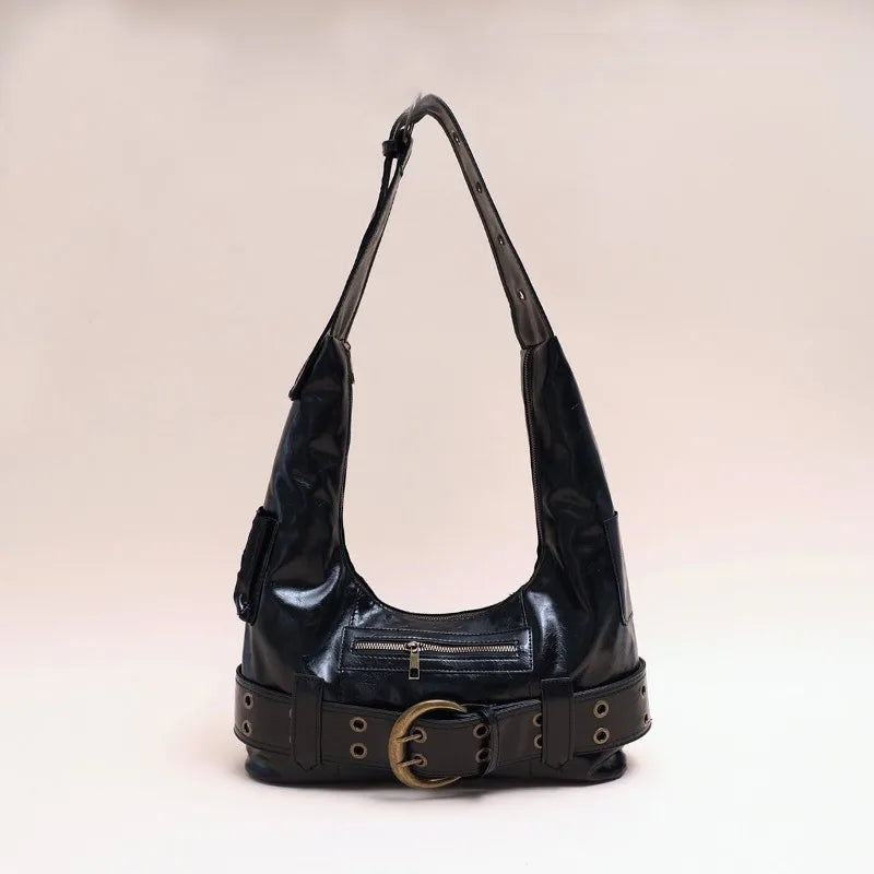 Gothic Tote Vintage Trend Black Punk Bag Y2k Aesthetic