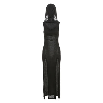 Shoulder Dress Sleeve Split Neck Long Stretch Ruffles French Off Elegant Slash Chic Gothic Slim Sexy Summer