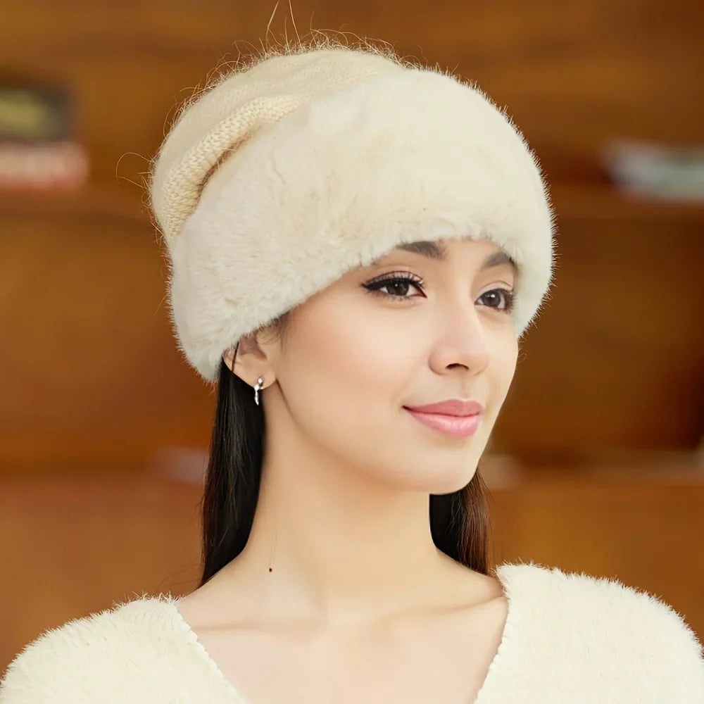 Knitted Double Layer Face Highlighting Hat