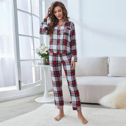 Christmas Long Sleeve Shirt Pajama Nightwear Suit