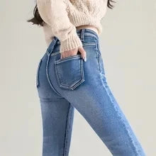 Amy Fashion - Quality Stretch Skinny Slim Fit Y2K Ripped Tight Denim Jean