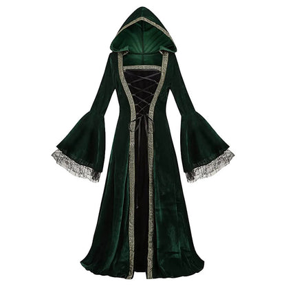 Velvet Medieval Victorian Cosplay Retro Gown Fancy Long Dress