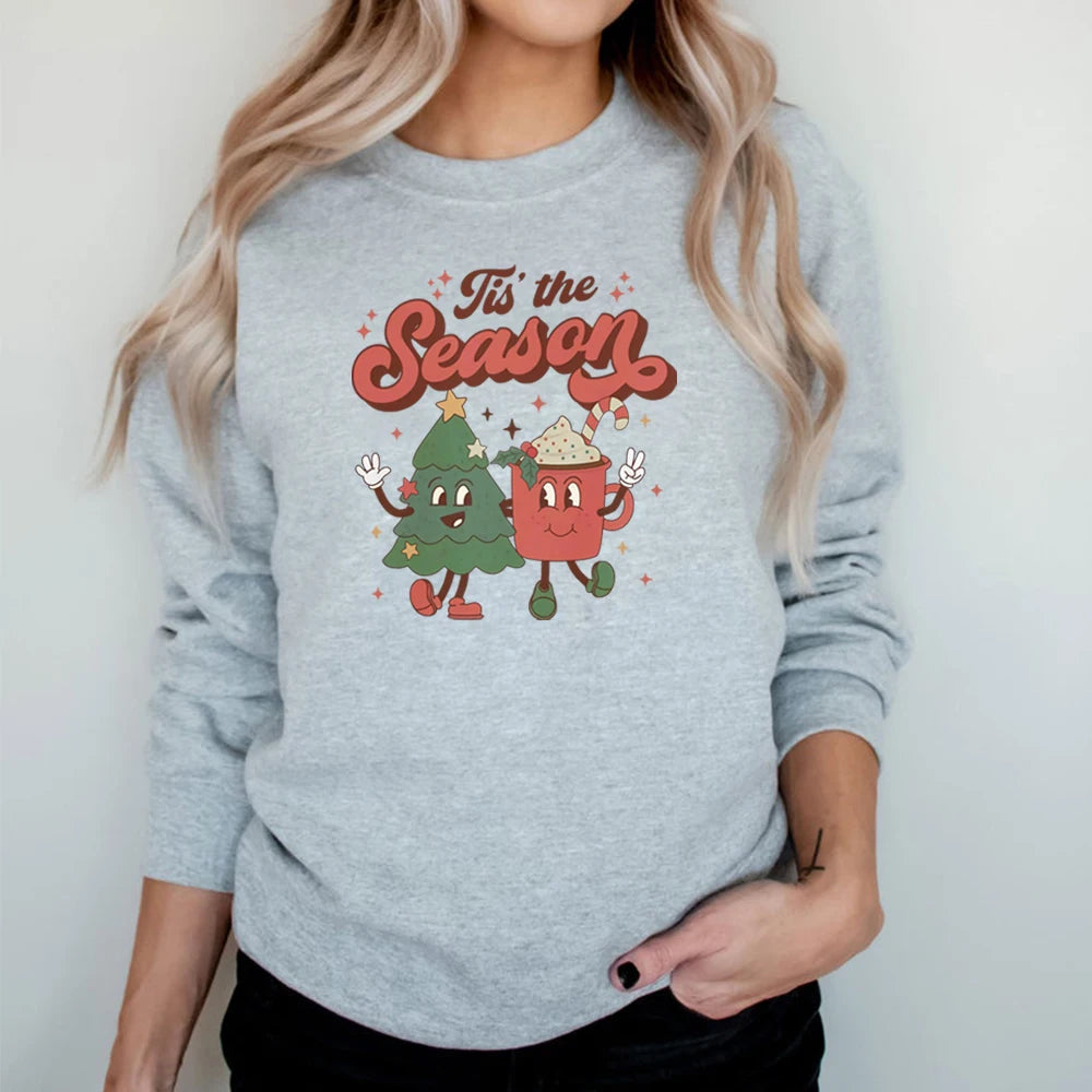 Tis The Season Santa Cocoa Christmas Hoodie