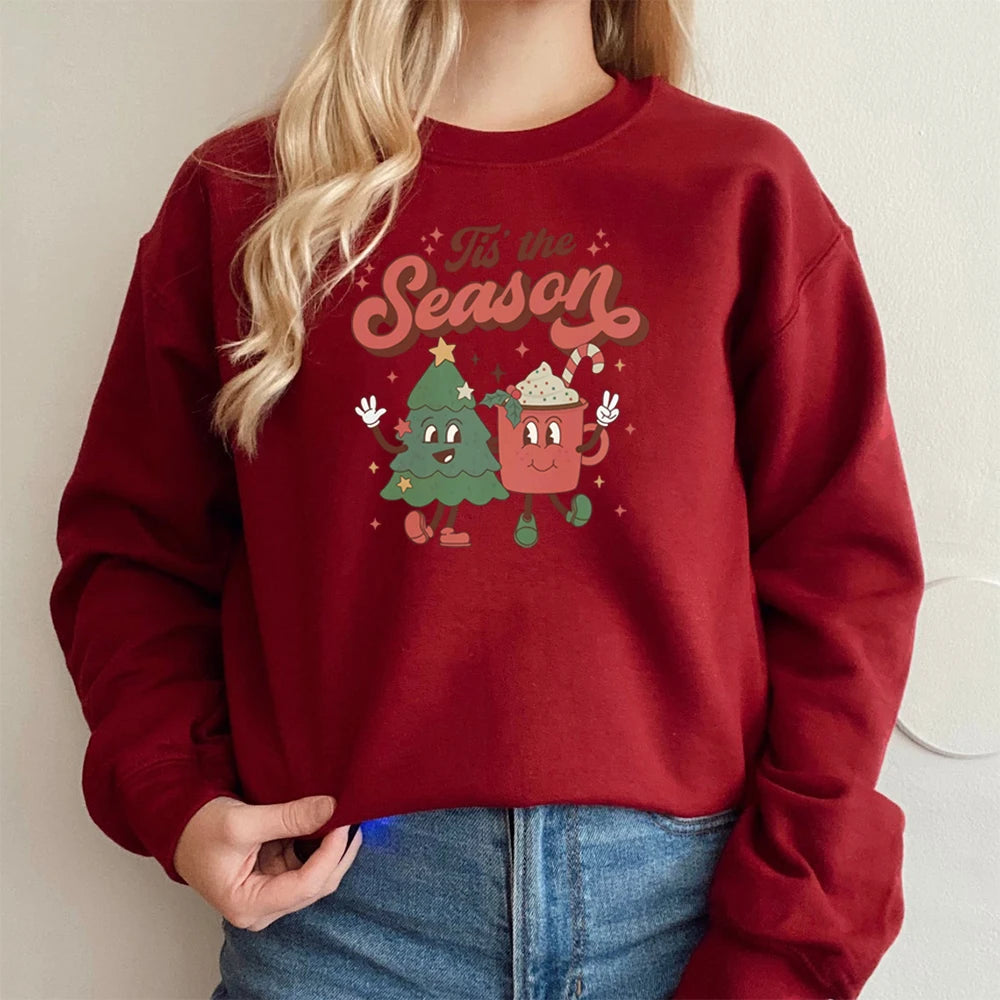 Tis The Season Santa Cocoa Christmas Hoodie