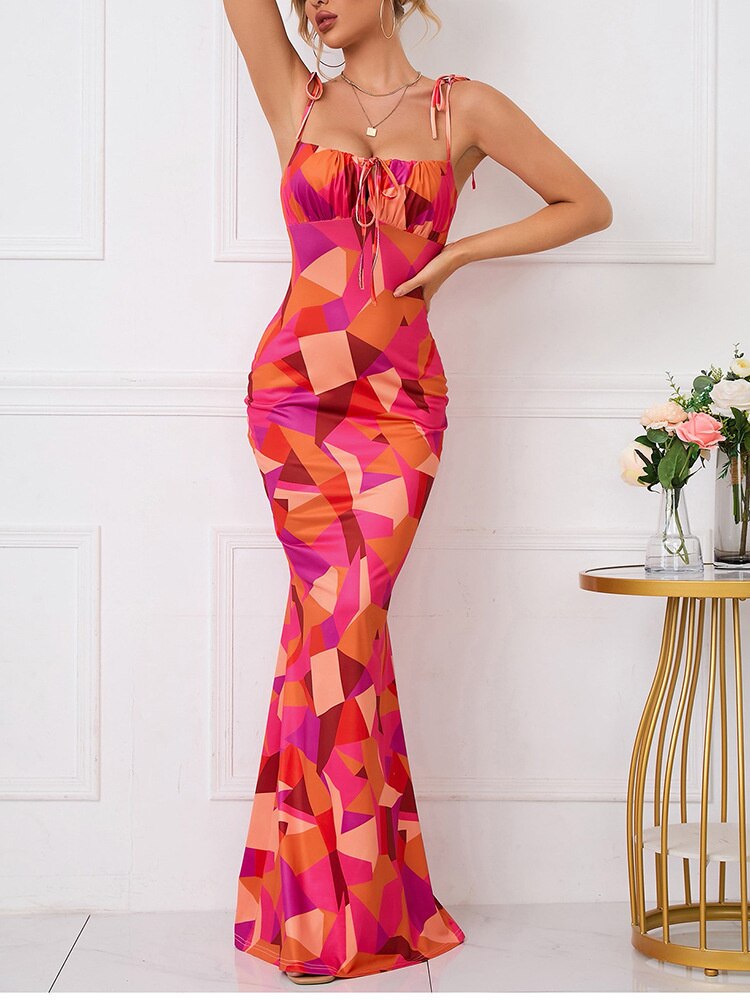 Amy Fashion - Sexy V-Neck Long Maxi Dress