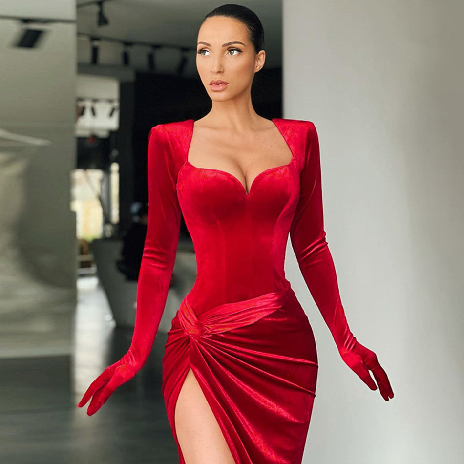 Amy Fashion - Elegant Bodycon Long Dress