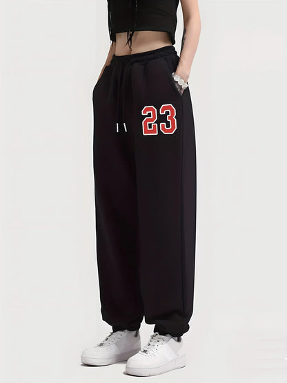 Elastic Waist Comfortable Drawstring Casual Female Pants