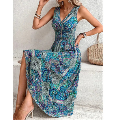 Amy Fashion - Casual Holiday Female Fashion Summer Boho Dress