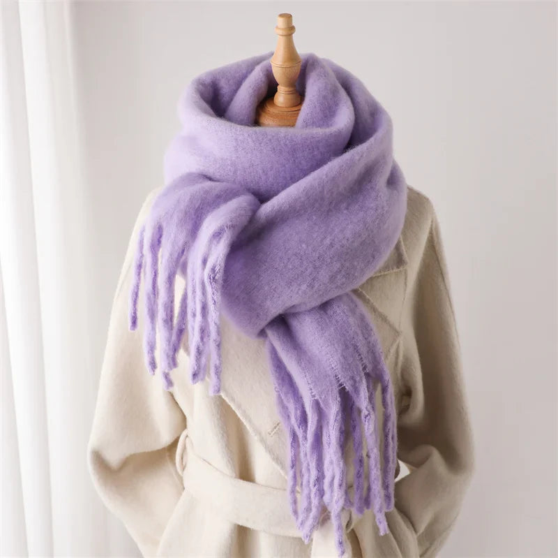 Cashmere Winter Pashmina Blanket Wrap - Thick and Soft Scarf