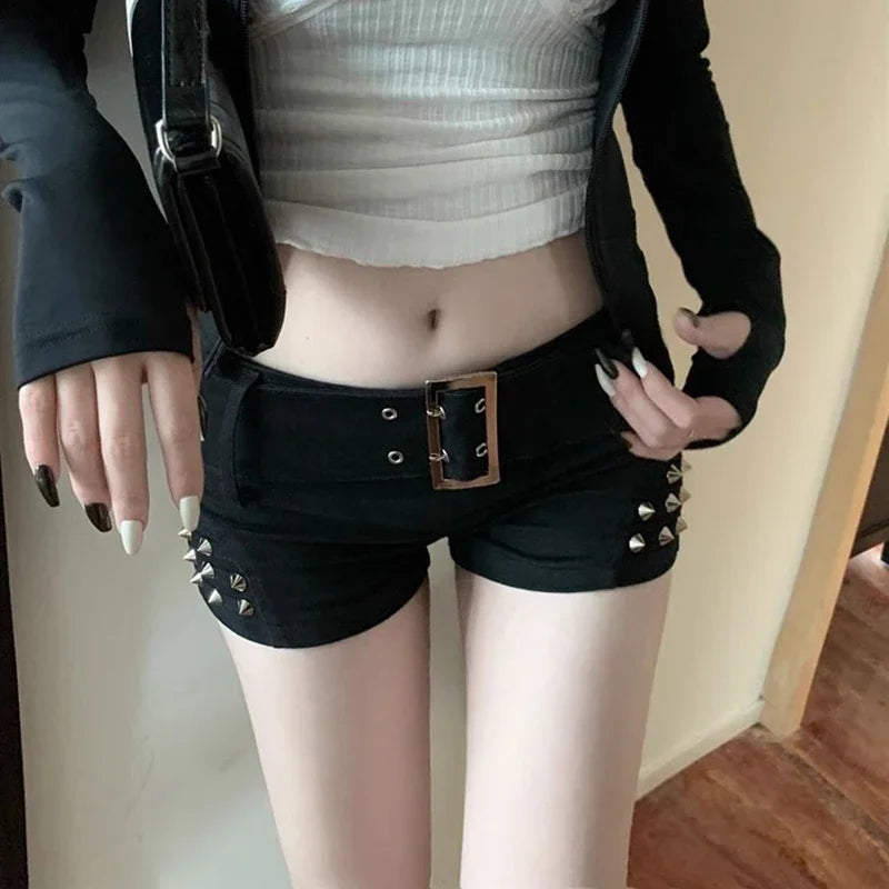 American Vintage Low Skinny Mini Elastic Y2k Sexy Cool Short