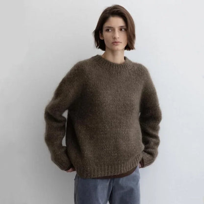 Women 24th Autumn Winter New Mohair Lazy Feeling Loose Wool Stylish Sweater