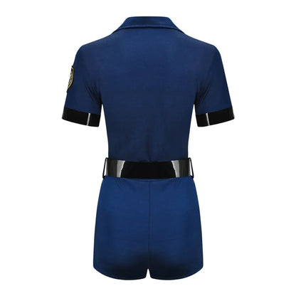 Cop Erotic Halloween Officer Police Clubwear Women Sexy Adult Costume