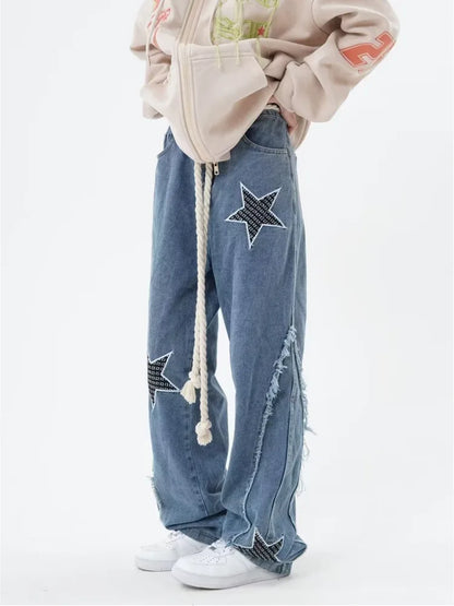 Amy Fashion - High Street Trendy Slimming Micro Flared Yellow Mud Color Street Zippered Straight Leg Jean