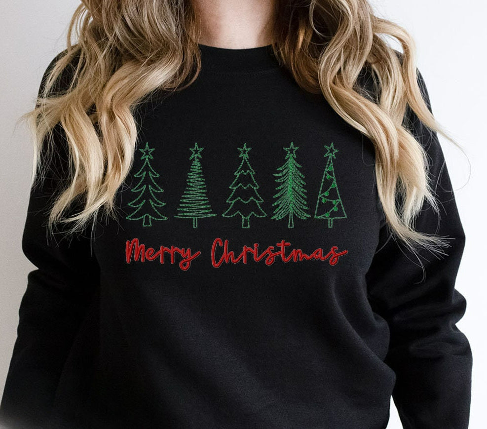 Literary Pencil Drawing Christmas Girl Hoodie