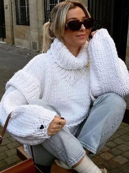 2024 Autumn Winter for Women Long Sleeve Knitted Basic Stylish Chic Cozy Trendy Comfortable Sweater