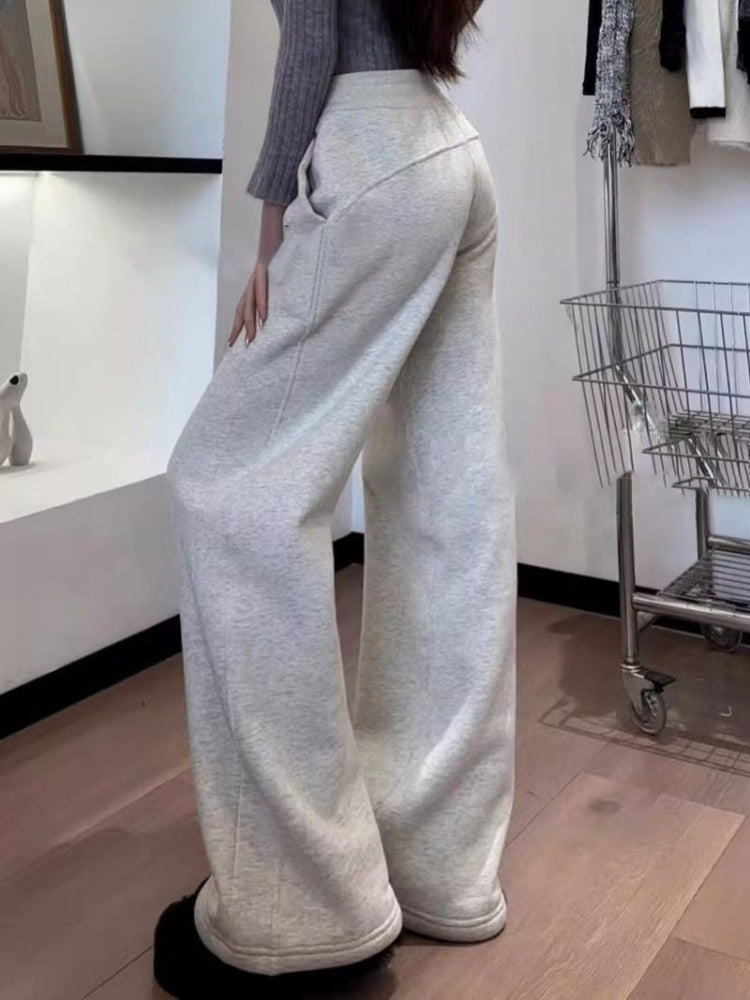 Thicked High Waist Fashion Y2k Casual Wide Leg Pants