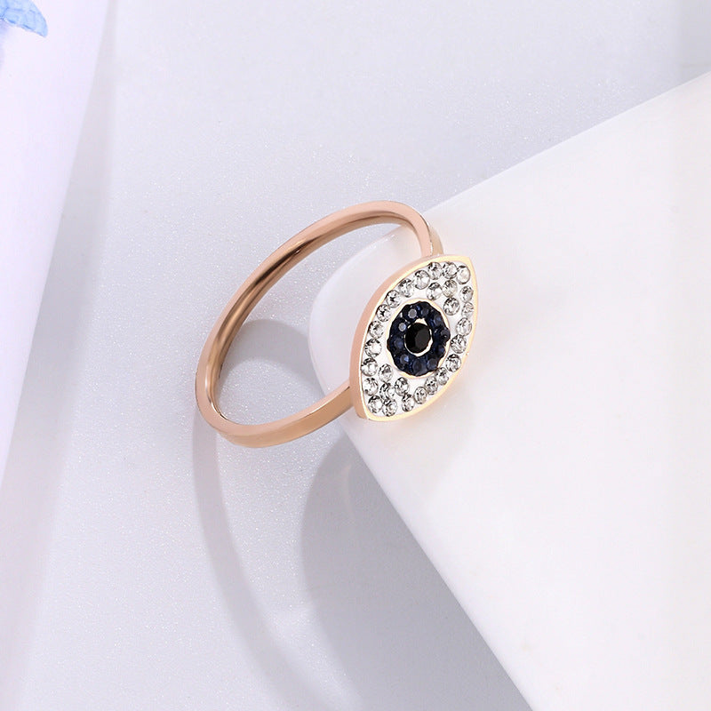 Eye of God Rose Gold 14k Titanium Steel Rings