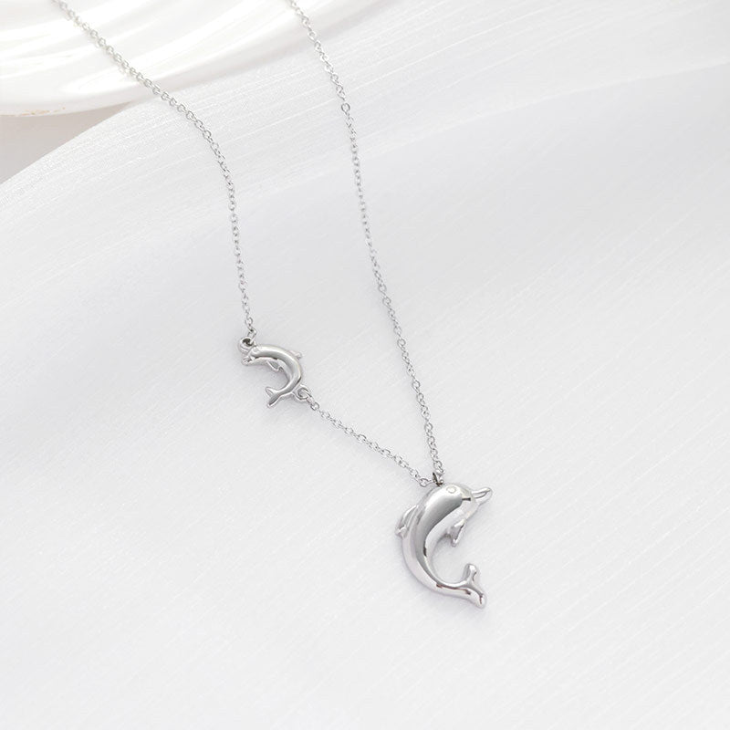 Stainless Steel Dolphin Necklaces