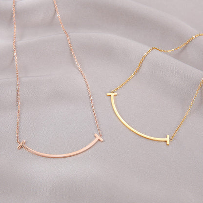 Designable Unique Smile Line Necklaces